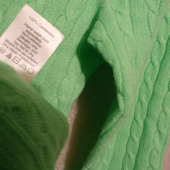 650cad J.Crew Collection pure ITALIAN CASHMERE Fisherman Sweater Cable Rib knit - Picture 4 of 8